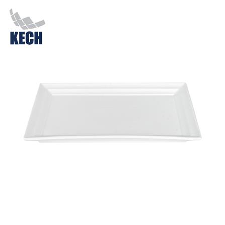 จานเหลี่ยม PORCELAIN 8x12 นิ้ว KECH SNOW PROF.
