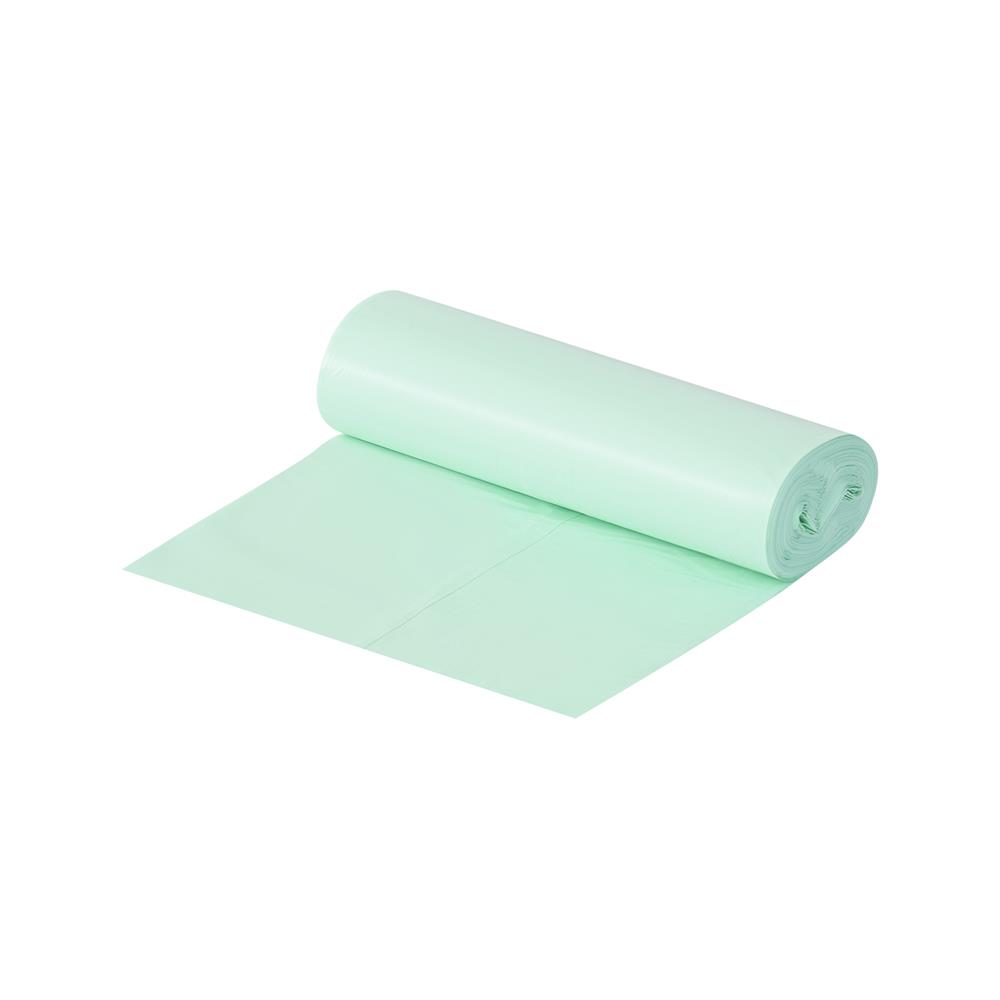 ถุงขยะม้วน CIRCULAR ACCO 24x28 นิ้ว กลิ่นมินต์และเลมอน สีเขียวอ่อน (แพ็ก 15 ใบ)