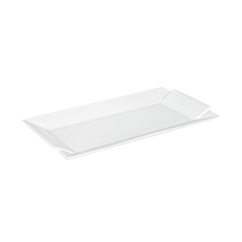 จานเหลี่ยม PORCELAIN 8x15 นิ้ว KECH SNOW PROF. TRAY