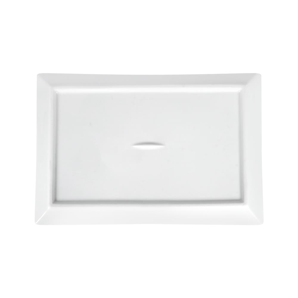 จานเหลี่ยม PORCELAIN 5x8 นิ้ว KECH SNOW PROF.