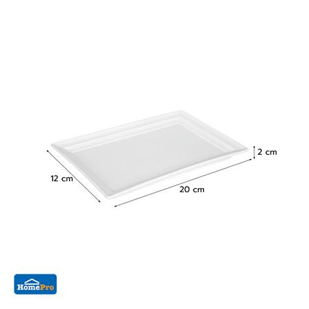 จานเหลี่ยม PORCELAIN 5x8 นิ้ว KECH SNOW PROF._6