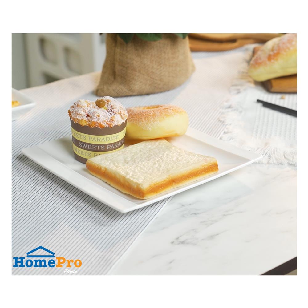 จานเหลี่ยม PORCELAIN 8.5 นิ้ว KECH SNOW PROF.