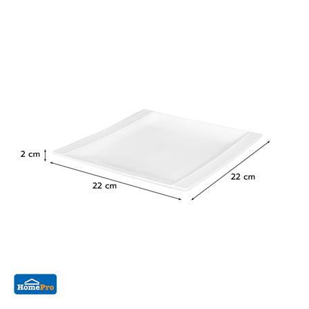 จานเหลี่ยม PORCELAIN 8.5 นิ้ว KECH SNOW PROF._6