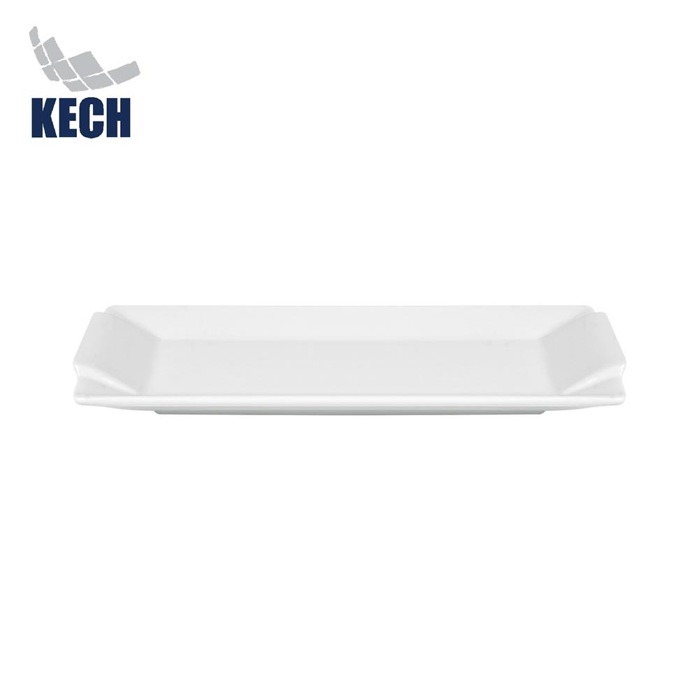 จานเหลี่ยม PORCELAIN 4.5x9 นิ้ว KECH SNOW PROF. TRAY_0