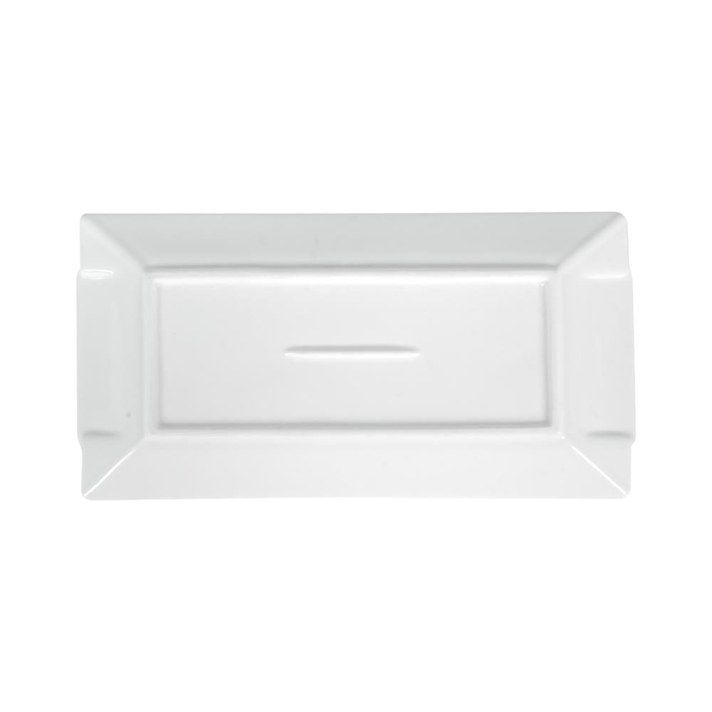 จานเหลี่ยม PORCELAIN 4.5x9 นิ้ว KECH SNOW PROF. TRAY