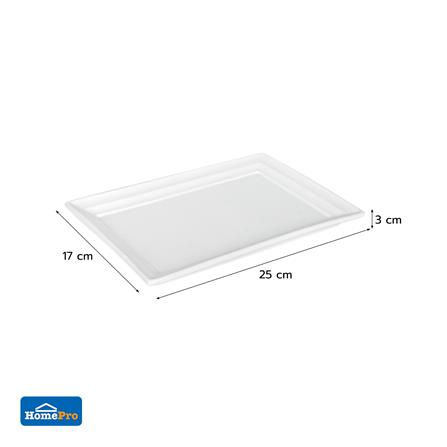 จานเหลี่ยม PORCELAIN 6x10 นิ้ว KECH SNOW PROF._5