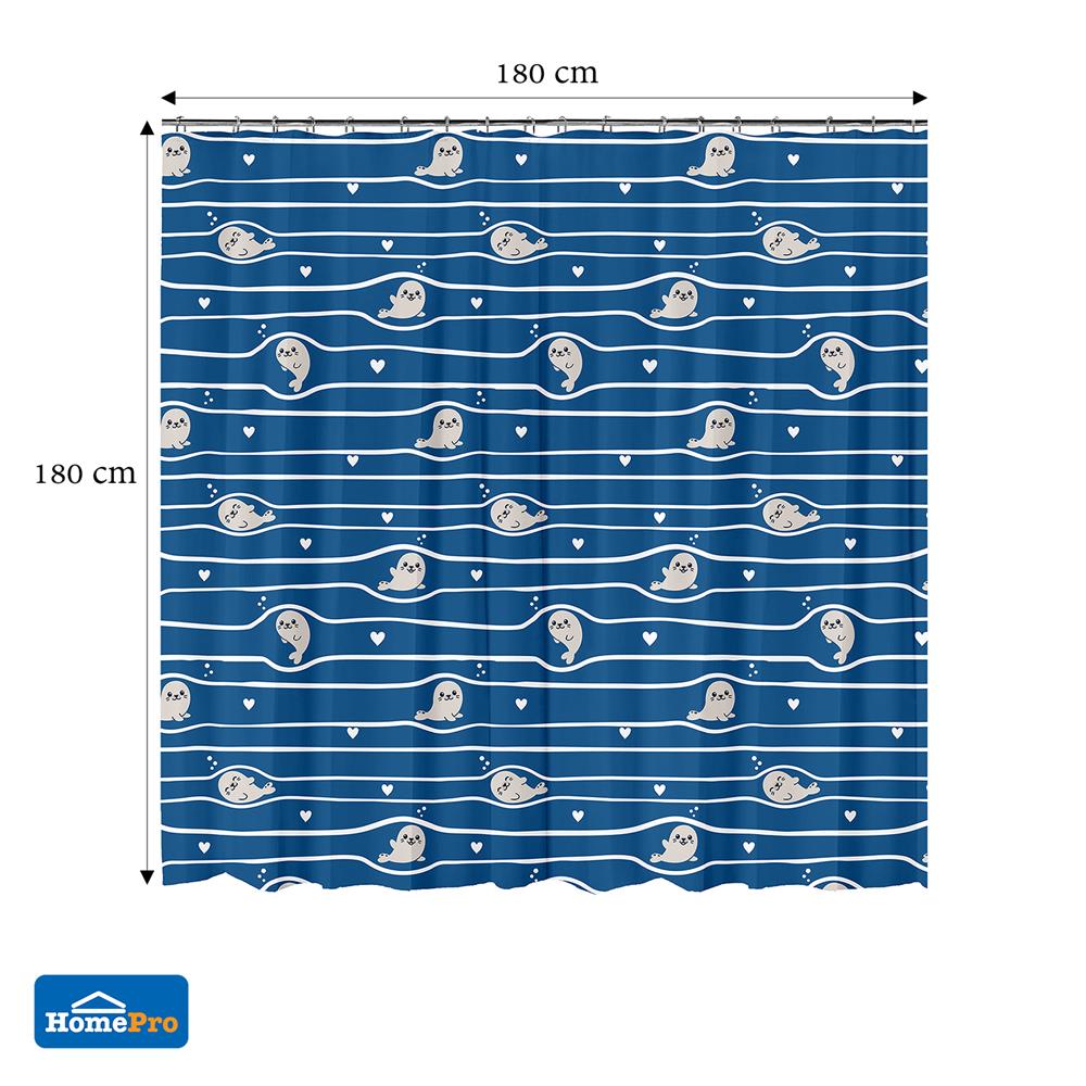 ม่านห้องน้ำ POLYESTER MOYA ACS24229A 180X180 ซม.