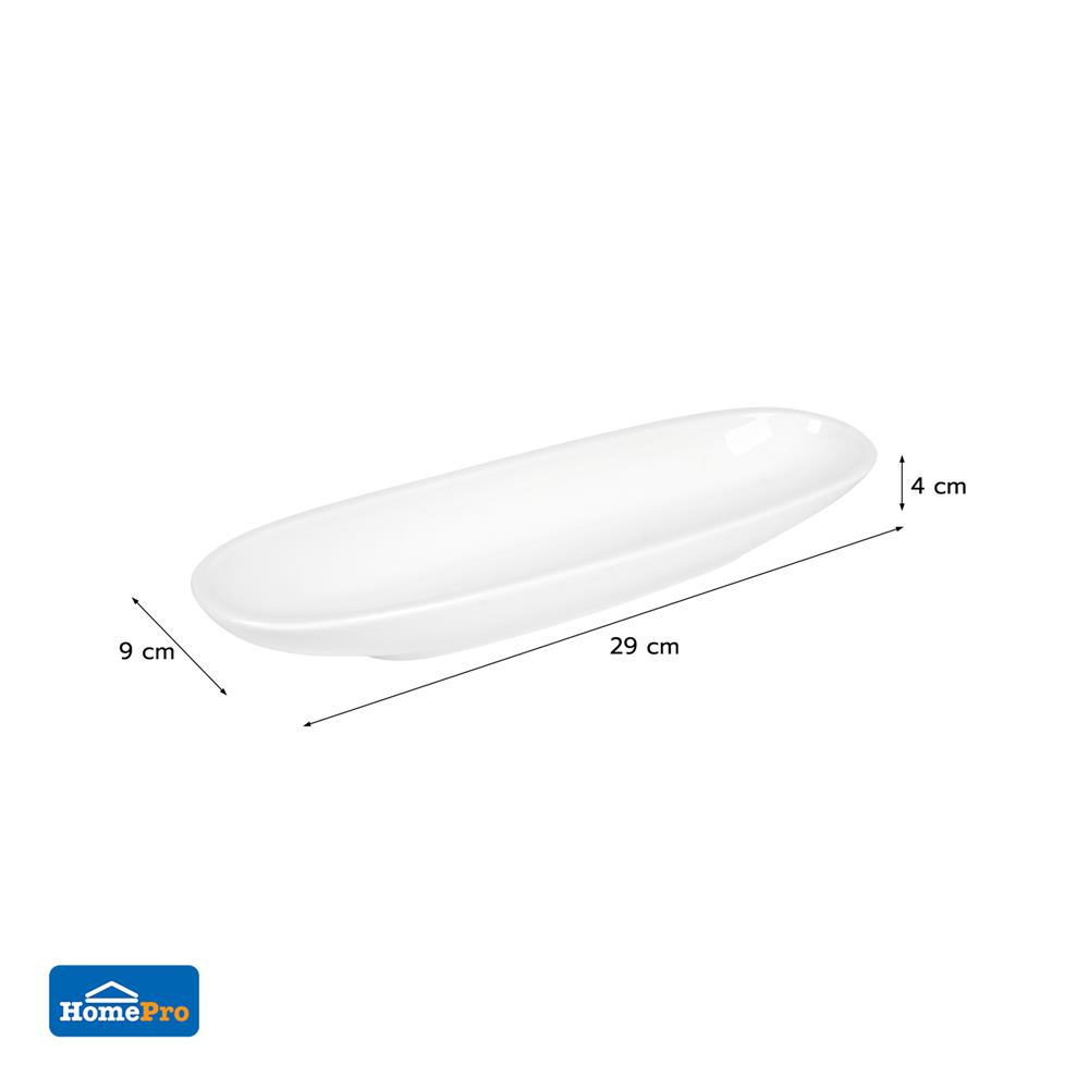 จานทรงรี PORCELAIN 11 นิ้ว KECH SNOW PROF.