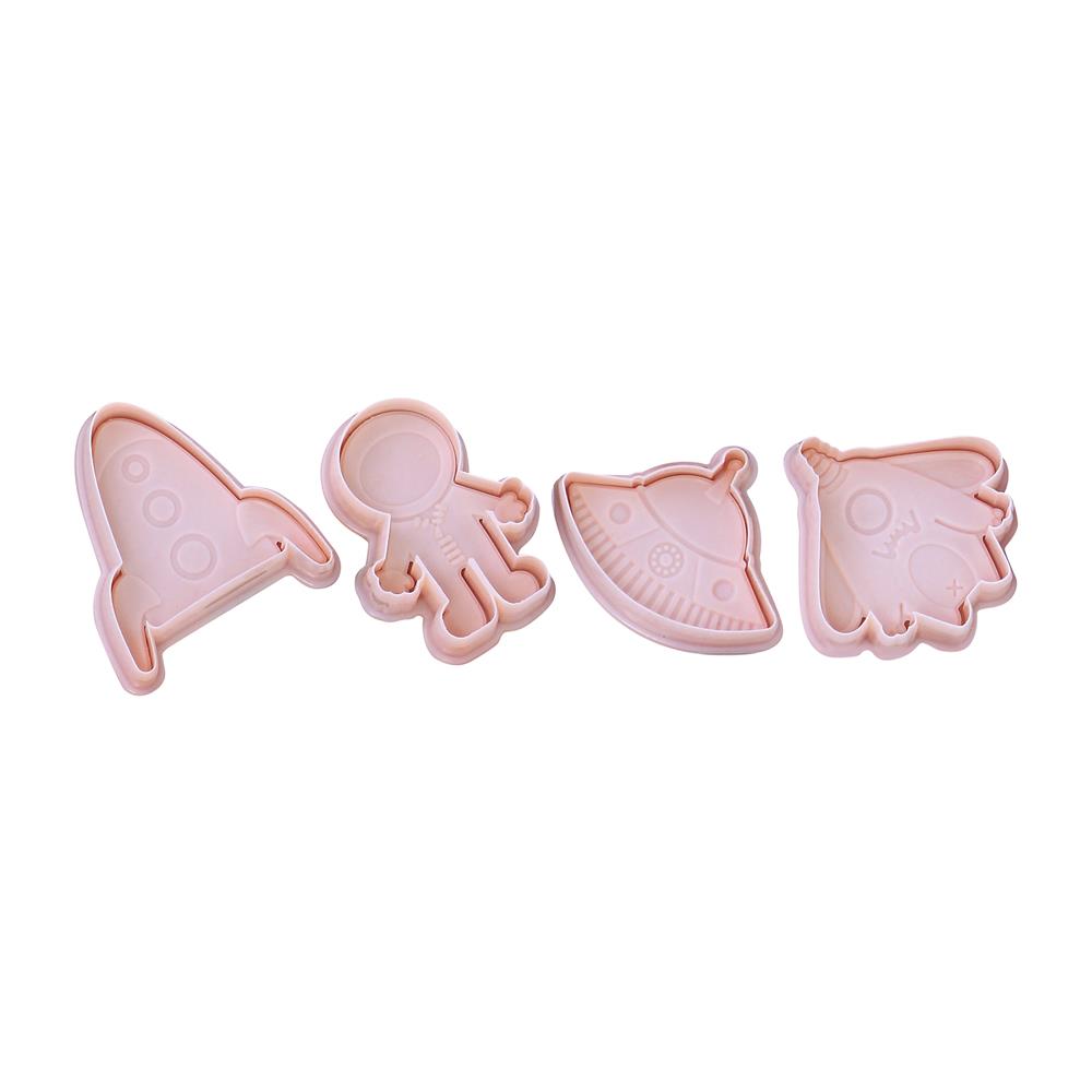 ชุดพิมพ์คุกกี้ 4 ชิ้น PENGUIN KSA20 สีชมพู