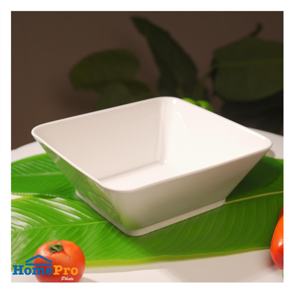 ชามเหลี่ยม PORCELAIN 10 นิ้ว KECH SNOW PROF.