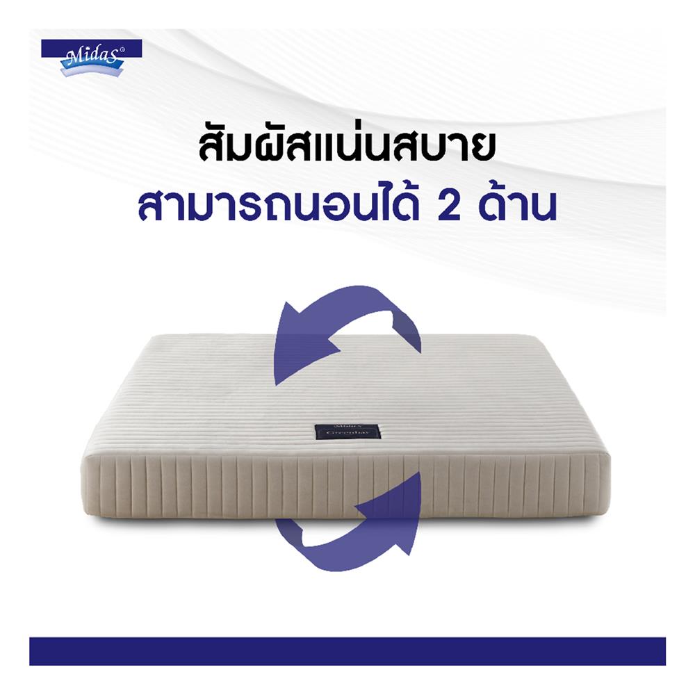 ที่นอน 5 ฟุต MIDAS GREEN BAY พร้อมหมอนหนุน 2 ชิ้น