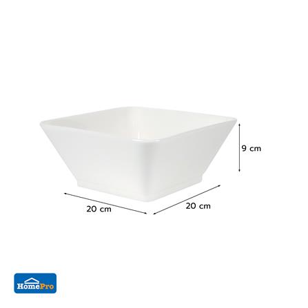 ชามเหลี่ยม PORCELAIN 8 นิ้ว KECH SNOW PROF._5