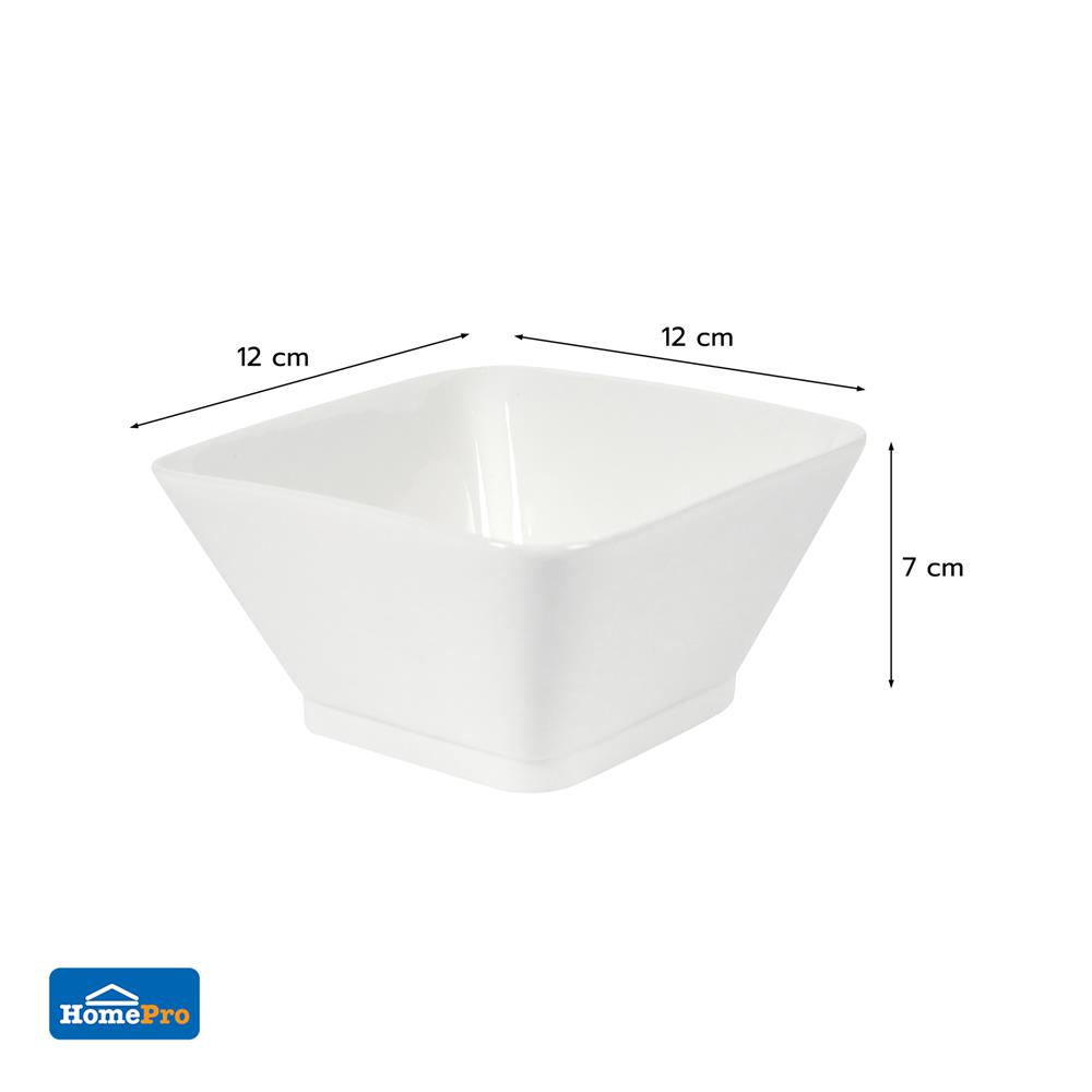 ชามเหลี่ยม PORCELAIN 5 นิ้ว KECH SNOW PROF.