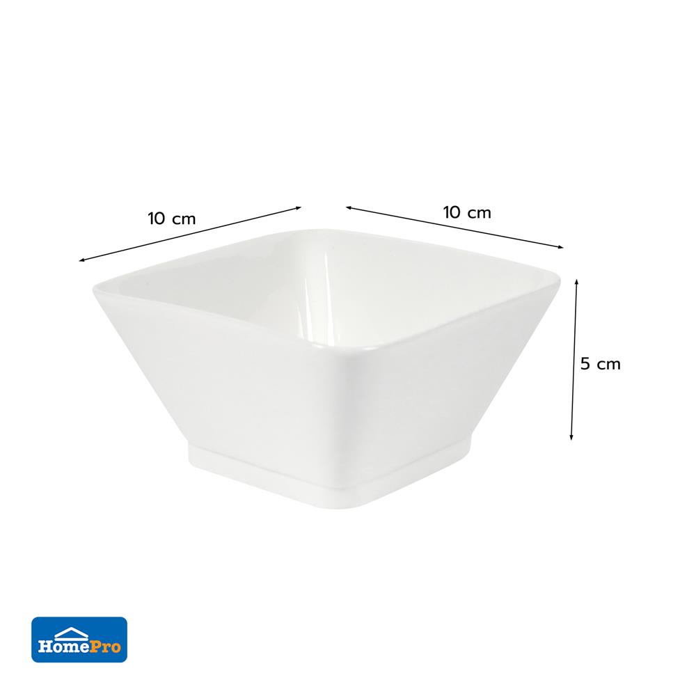 ชามเหลี่ยม PORCELAIN 4 นิ้ว KECH SNOW PROF.