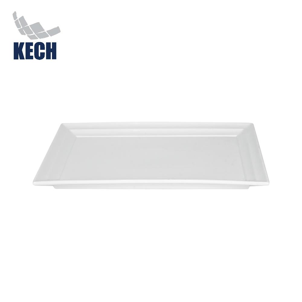 จานเหลี่ยม PORCELAIN 9.5x14 นิ้ว KECH SNOW PROF._1