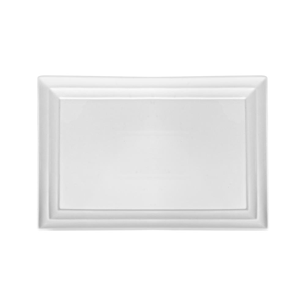 จานเหลี่ยม PORCELAIN 9.5x14 นิ้ว KECH SNOW PROF.