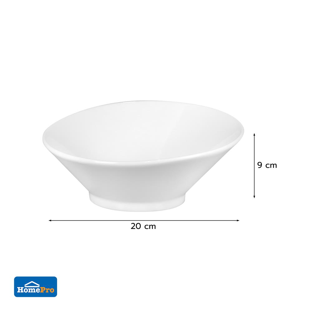 ชาม PORCELAIN 8 นิ้ว KECH SNOW PROF. SLOPE