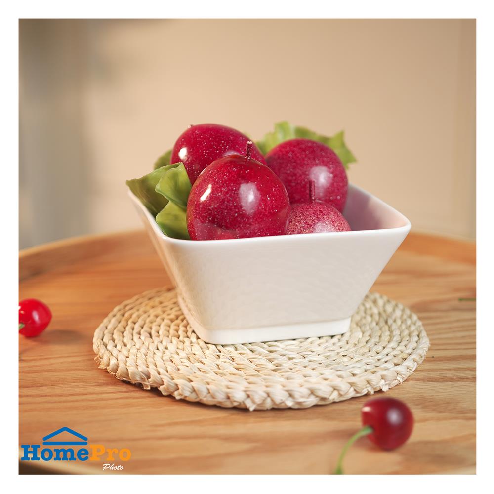 ชามเหลี่ยม PORCELAIN 6 นิ้ว KECH SNOW PROF.