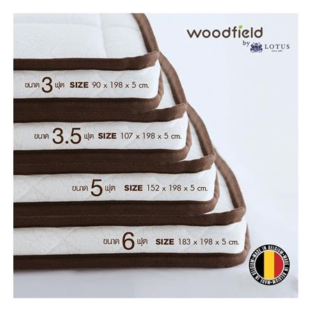 แผ่นรองนอน 3 ฟุต WOODFIELD FORBES สีขาว_5