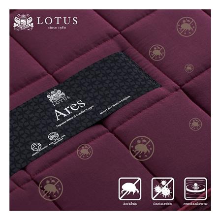 แผ่นรองนอน 6 ฟุต LOTUS ARES สีแดง_4