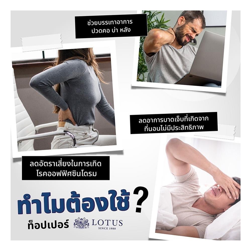 แผ่นรองนอน 3.5 ฟุต LOTUS FODEN สี NAVY BLUE