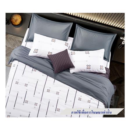 ชุดผ้าปูที่นอน 5 ฟุต 7 ชิ้น SANTAS COTTON USA สี HALCYON_0