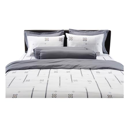 ชุดผ้าปูที่นอน 5 ฟุต 7 ชิ้น SANTAS COTTON USA สี HALCYON_2