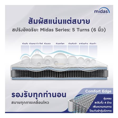 ที่นอน 3.5 ฟุต MIDAS MALEENA พร้อมหมอนหนุน 1 ชิ้น_4