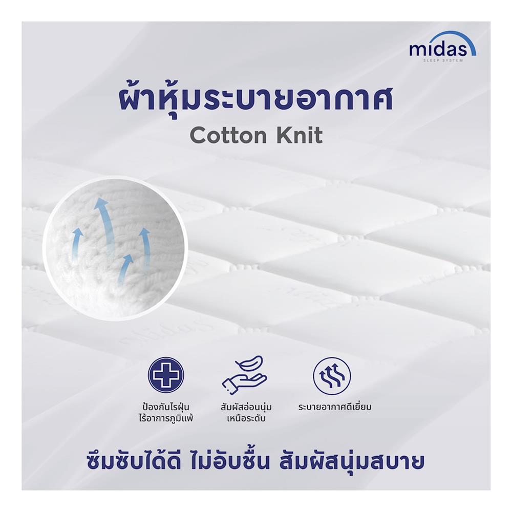 ที่นอน 6 MIDAS MALEENA พร้อมหมอนหนุน 2 ชิ้น
