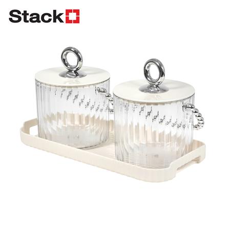 ชุดกล่องจัดเก็บ STACKO MUK 22.5X11X12 ซม. 2 ชิ้น สีใส_0