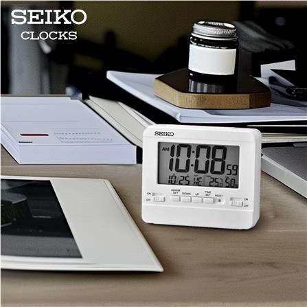 นาฬิกาดิจิทัล SEIKO CLOCKS QHL086W 4X3.5 นิ้ว สีขาว_4