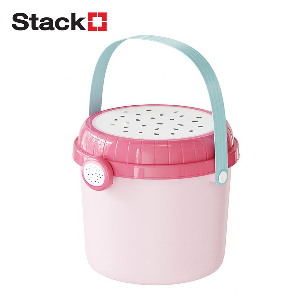 ถังเก็บของหูหิ้ว STACKO KID 25X24X20.8 ซม. แก้วมังกร_0