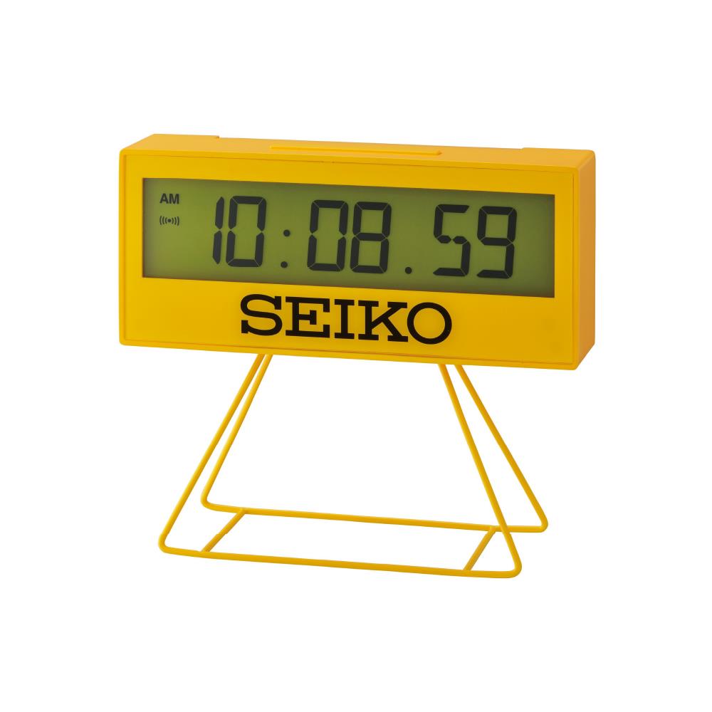 นาฬิกาดิจิทัล SEIKO CLOCKS QHL083Y 3X7 นิ้ว สีเหลือง