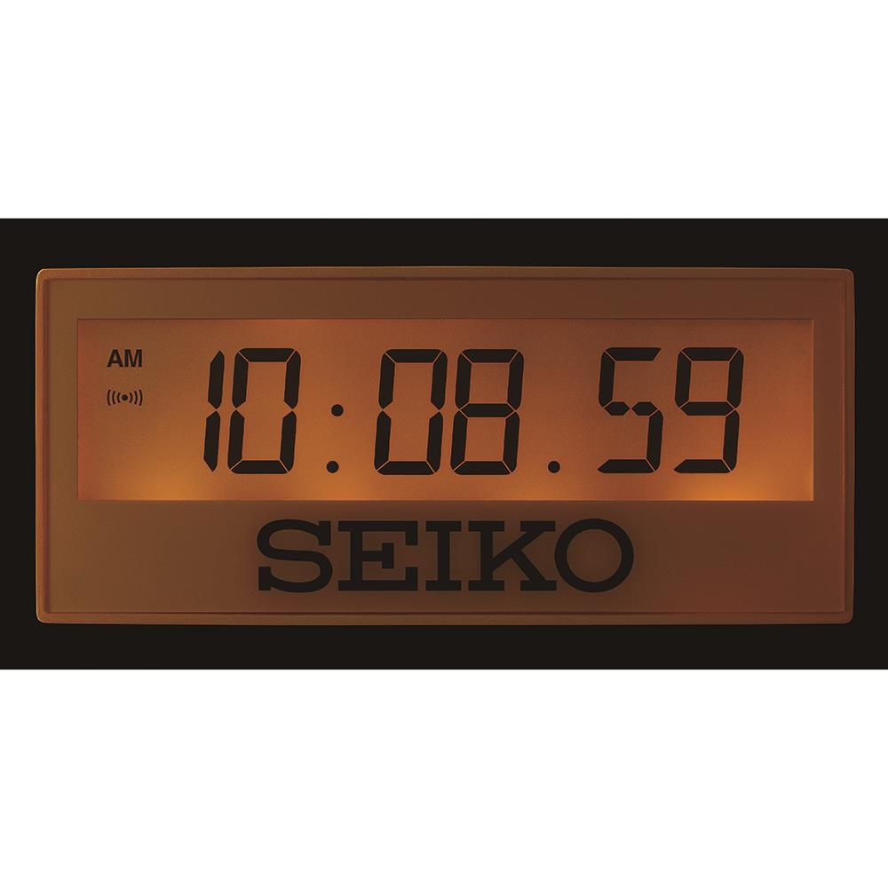 นาฬิกาดิจิทัล SEIKO CLOCKS QHL083Y 3X7 นิ้ว สีเหลือง