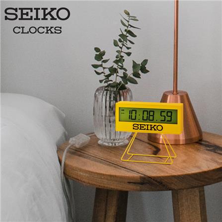 นาฬิกาดิจิทัล SEIKO CLOCKS QHL083Y 3X7 นิ้ว สีเหลือง_3