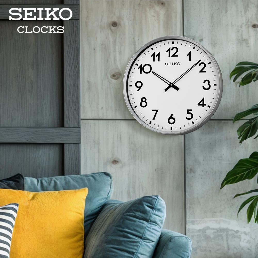 นาฬิกาแขวน SEIKO CLOCKS QXA560S 16.5 นิ้ว สีขาว
