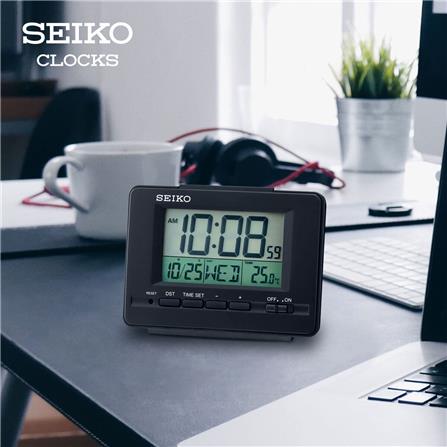 นาฬิกาดิจิทัล SEIKO CLOCKS QHL078K 4.8X3.7 นิ้ว สีดำ_2