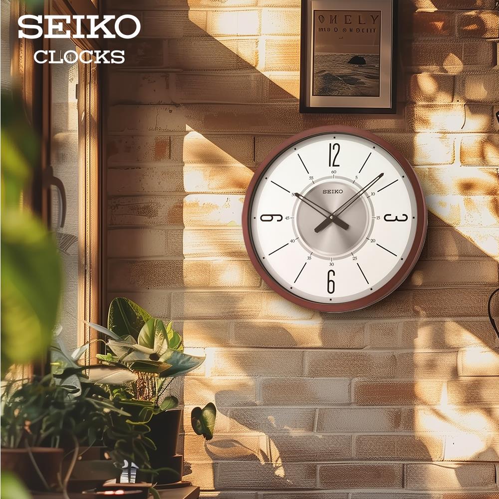 นาฬิกาแขวน SEIKO CLOCKS QXA759B 20 นิ้ว สีน้ำตาล