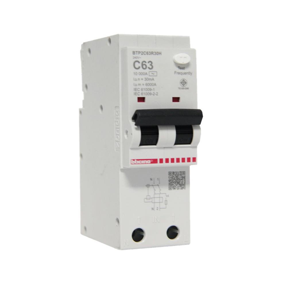 เมนเซอร์กิตเบรกเกอร์ 63 แอมป์ 1 เฟส BTICINO BTP2C63R30H