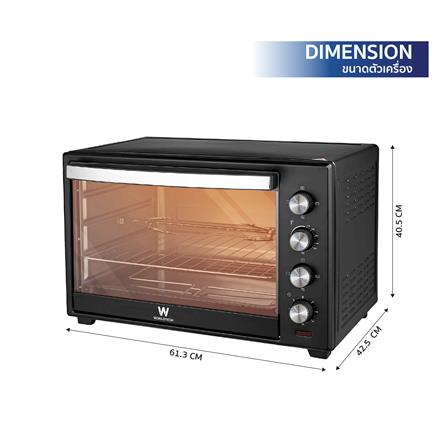 เตาอบเล็กแมนนวล WORLDTECH WT-OV60L สีดำ_8