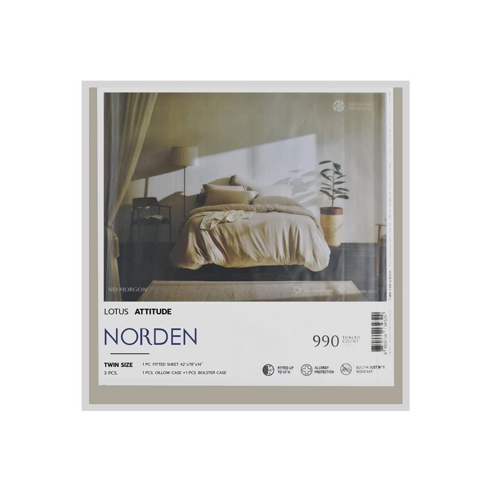 ชุดผ้าปูที่นอน 3.5 ฟุต 3 ชิ้น LOTUS NORDEN ND-MORGON