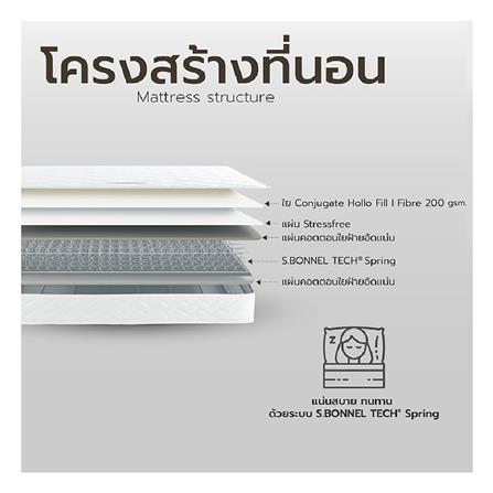 ที่นอน 3.5 ฟุต WOODFIELD W-5990 (พร้อมหมอนหนุน 1 ชิ้น)_5