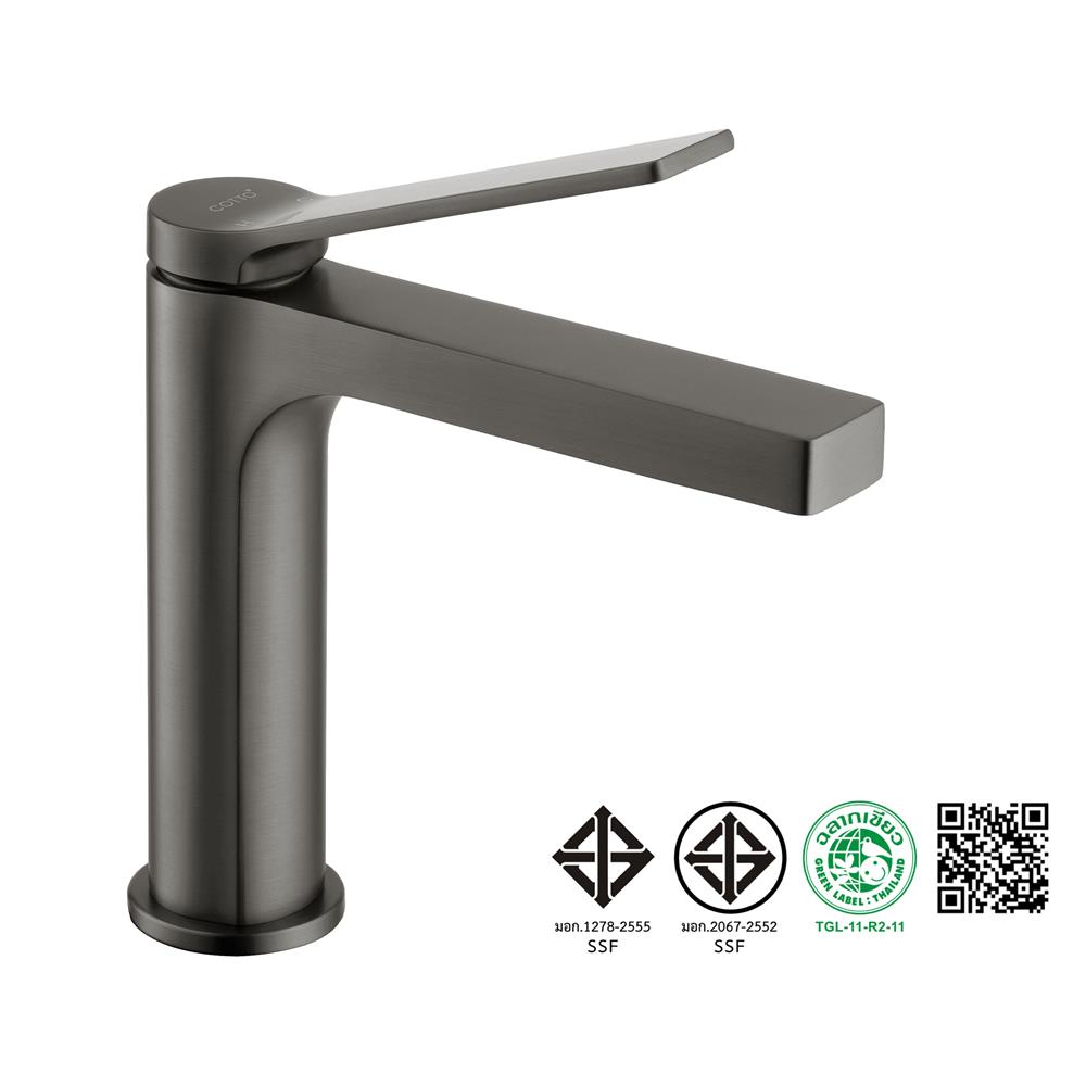 ก๊อกอ่างล้างหน้าผสม COTTO CT2381A(GG)