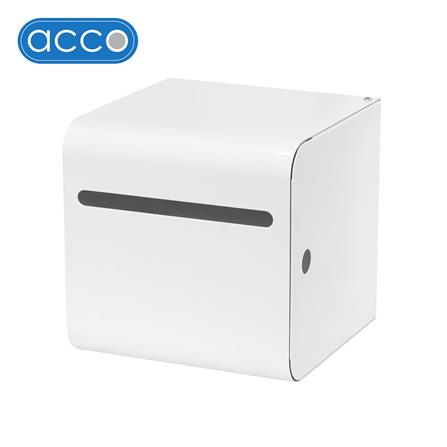 กล่องจัดเก็บถุงขยะ ACCO MANIA 15x15x15 ซม. สีขาว_0