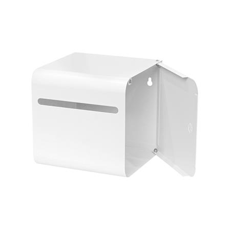 กล่องจัดเก็บถุงขยะ ACCO MANIA 15x15x15 ซม. สีขาว_3