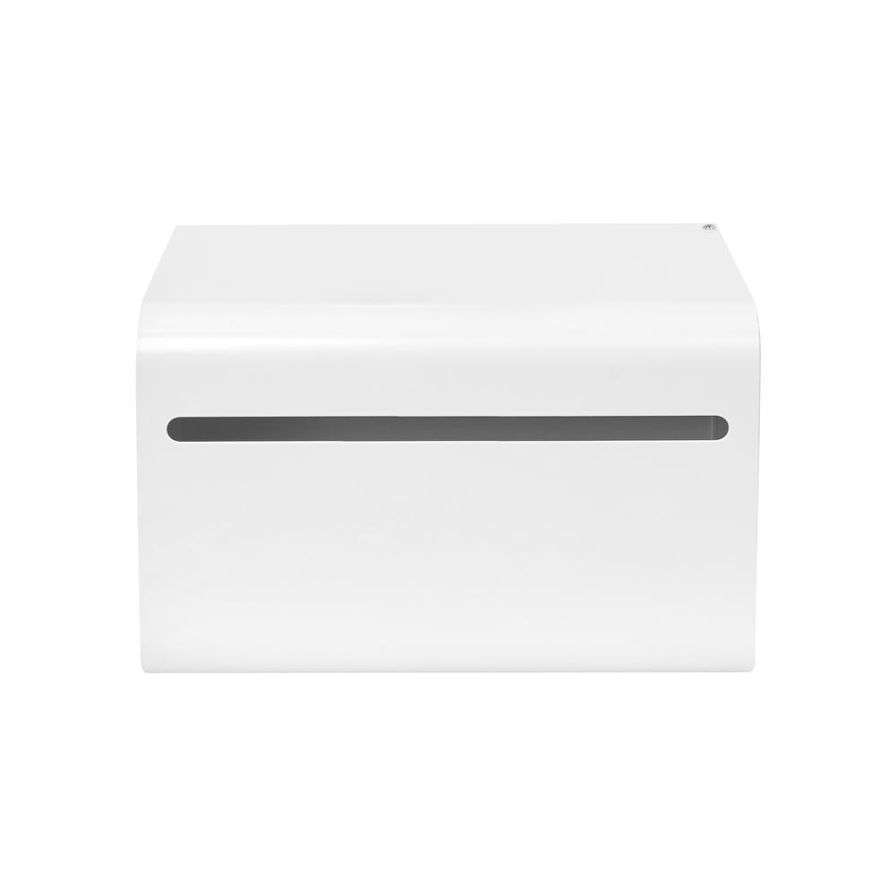 กล่องจัดเก็บถุงขยะ ACCO MANIA 15x15x23 ซม. สีขาว