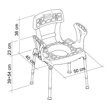 เก้าอี้อาบน้ำ KING 10 KING-CMDBAS02-29KN สีขาว_9