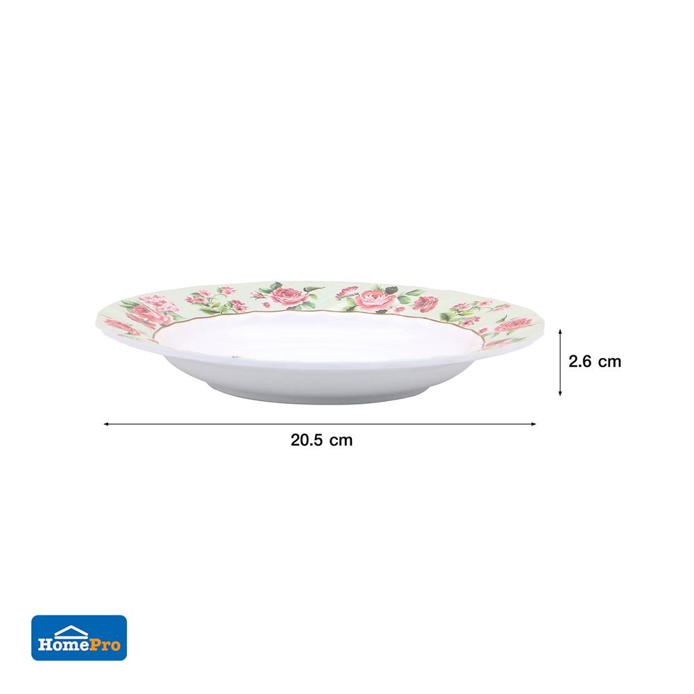 จานเมลามีนลึก 8 นิ้ว KECH PRINCESS ROSE