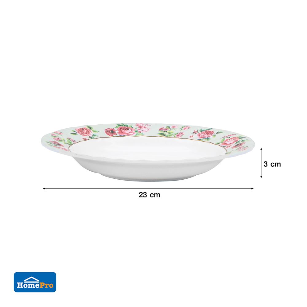 จานเมลามีนลึก 9 นิ้ว KECH PRINCESS ROSE