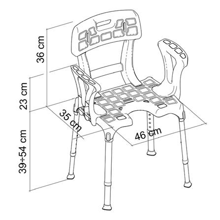 เก้าอี้อาบน้ำ KING 11 KING-CMDBAS02-29KN สีขาว_6